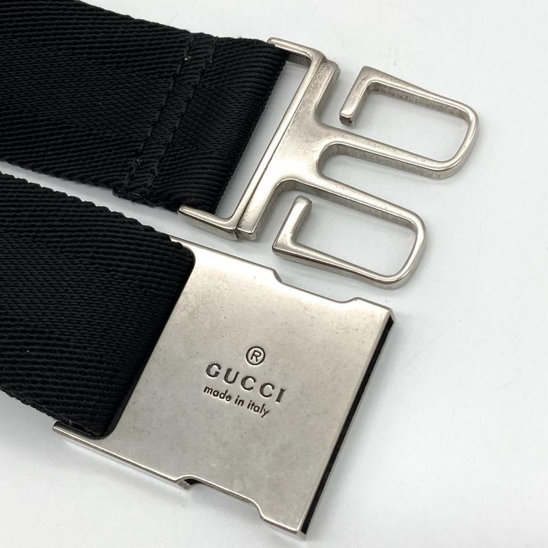 Gucci Waist Bag Body Bag 2WAY Leather 201846 Black Men's