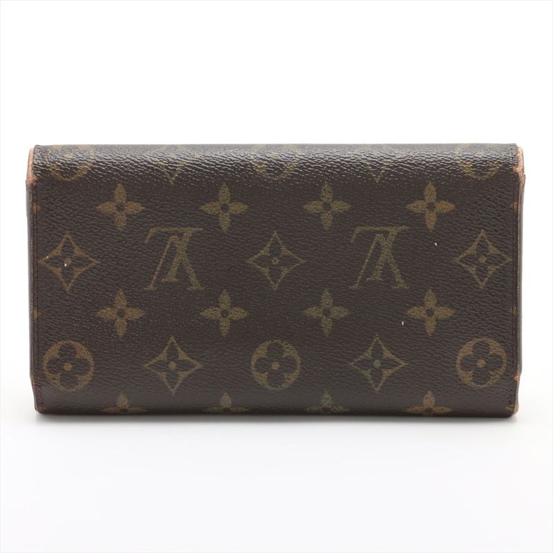 Louis Vuitton Monogram Porte Trésor International Long Wallet M61215 Brown Made