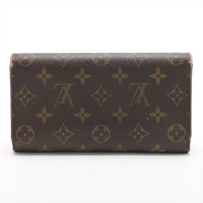 Louis Vuitton Monogram Porte Trésor International Long Wallet M61215 Brown Made