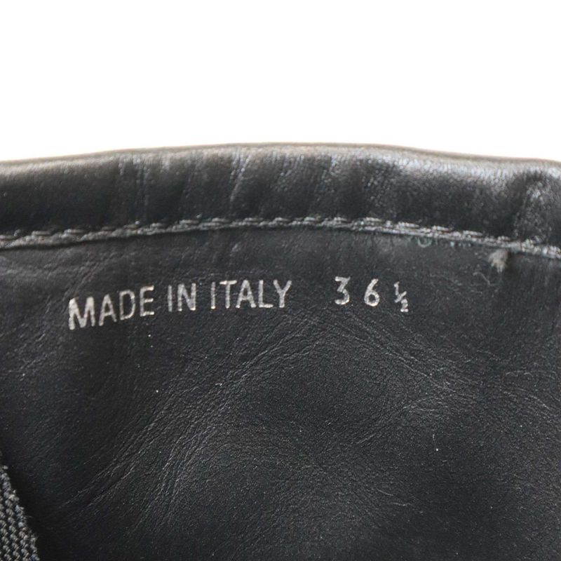 Prada Rodeo Leather Technical Nylon Boots Black 36 1 2