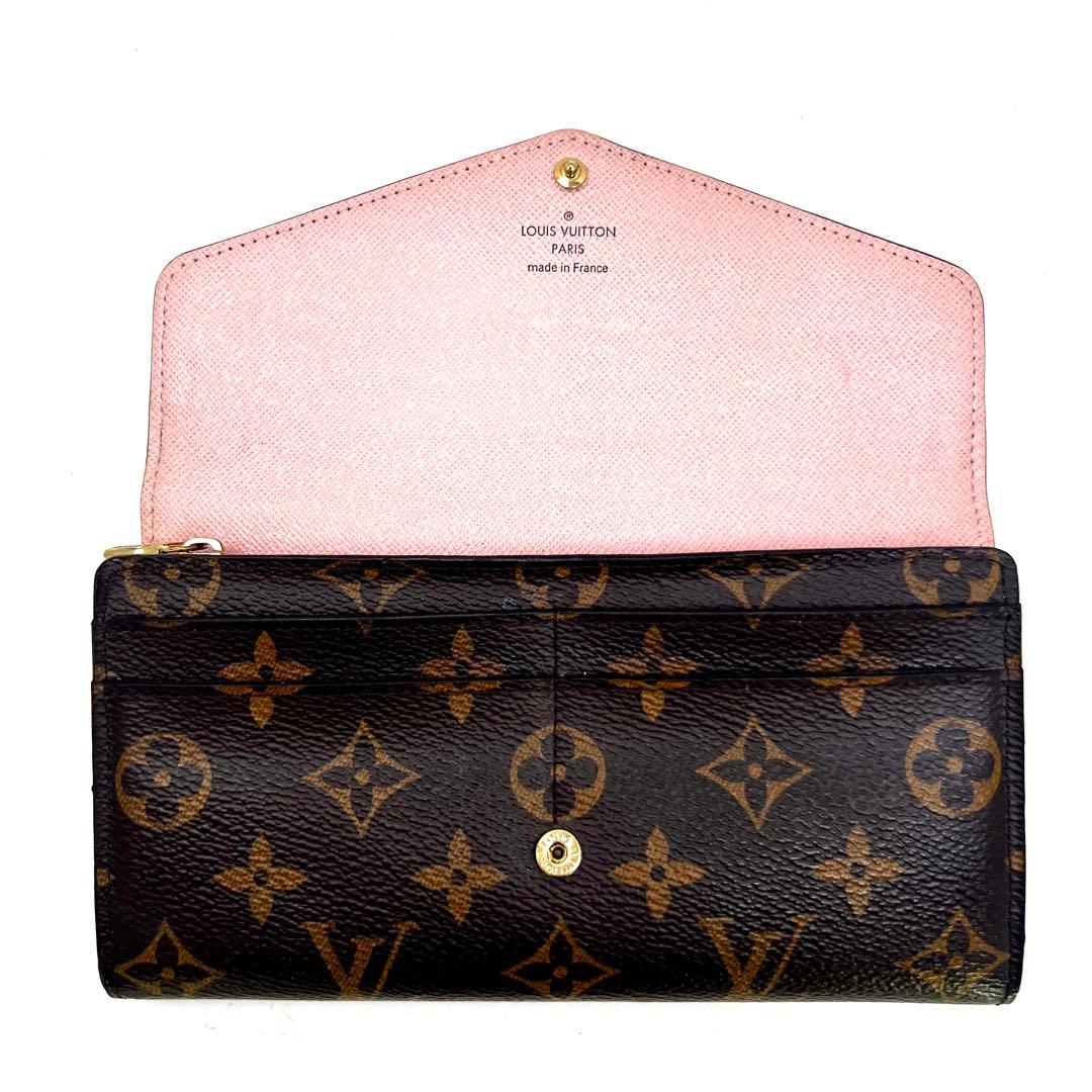 Louis Vuitton Monogram Rose Ballerine Portefeuille Sarah Wallet — view 2