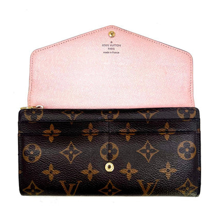 Louis Vuitton Monogram Rose Ballerine Portefeuille Sarah Wallet — view 2