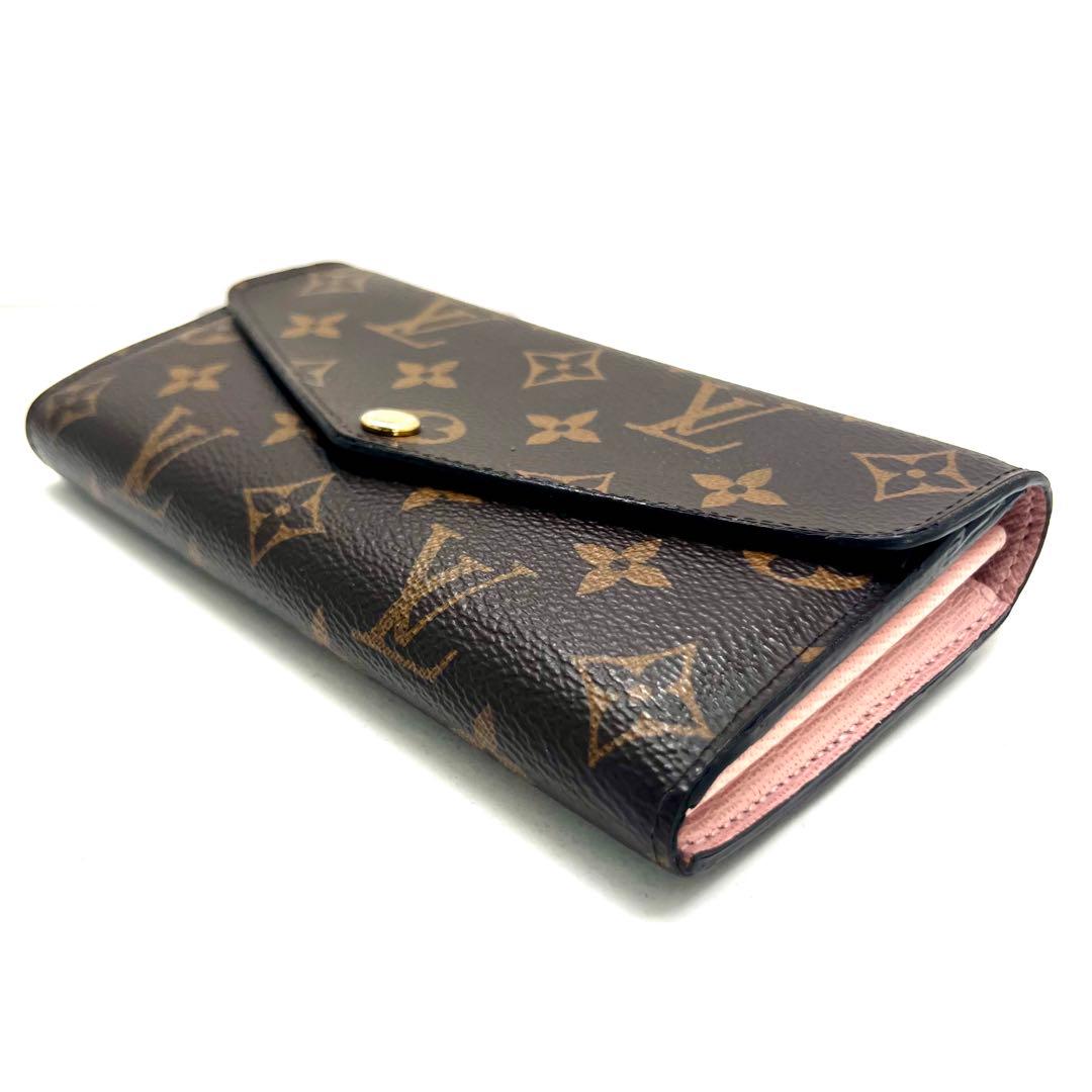 Louis Vuitton Monogram Rose Ballerine Portefeuille Sarah Wallet — view 7