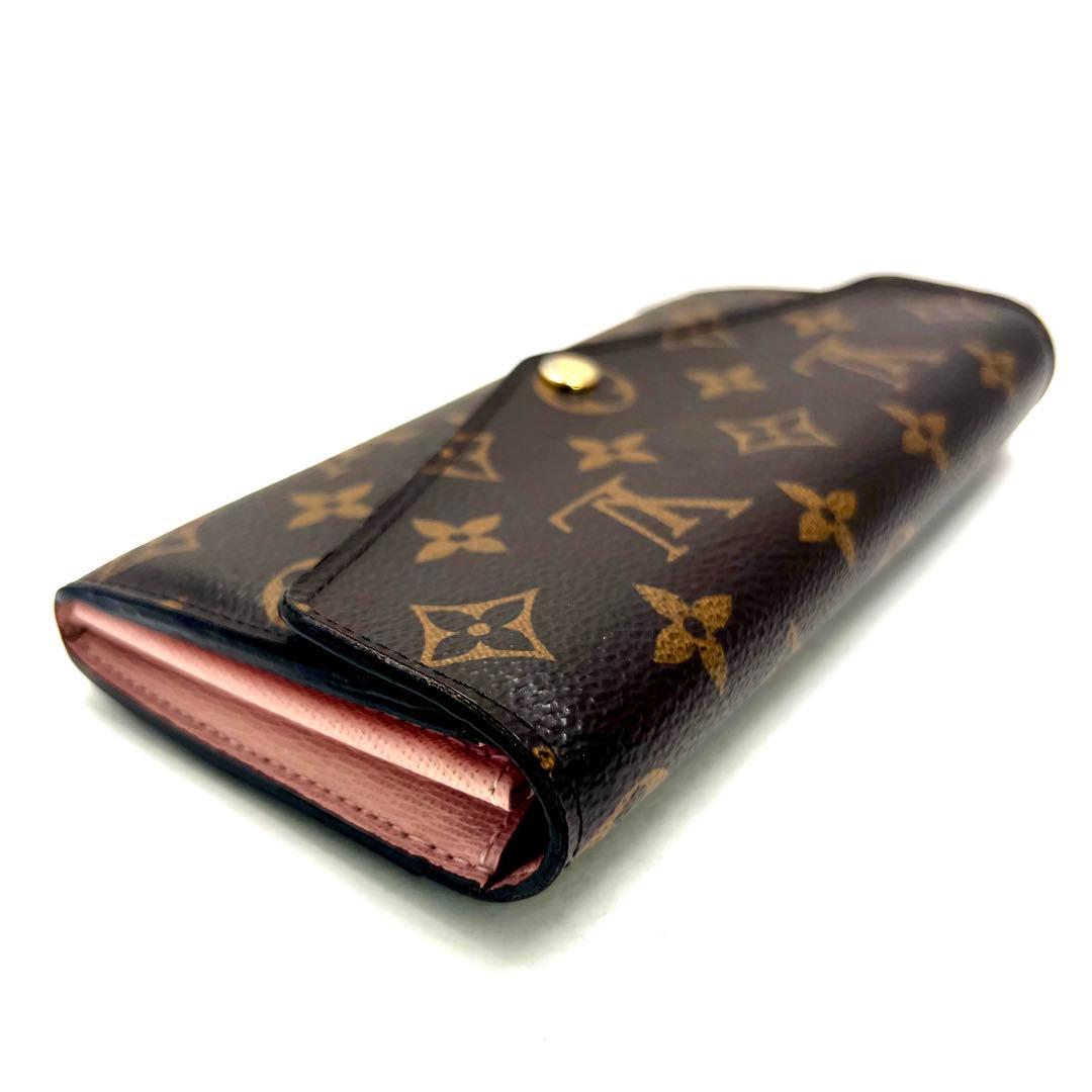Louis Vuitton Monogram Rose Ballerine Portefeuille Sarah Wallet — view 8