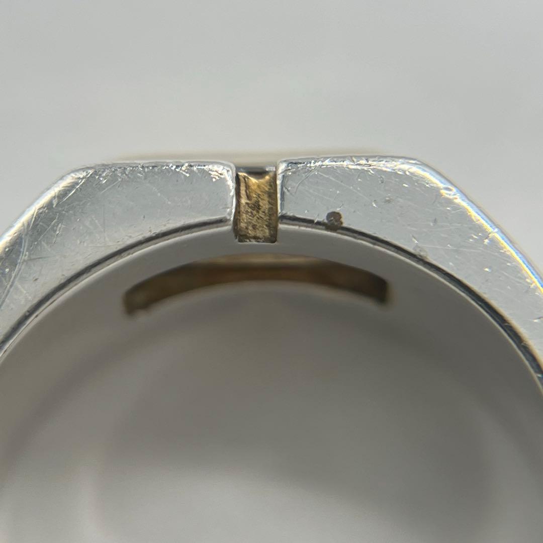 Hermes Bucket Ring Size 53 SV YG Combination