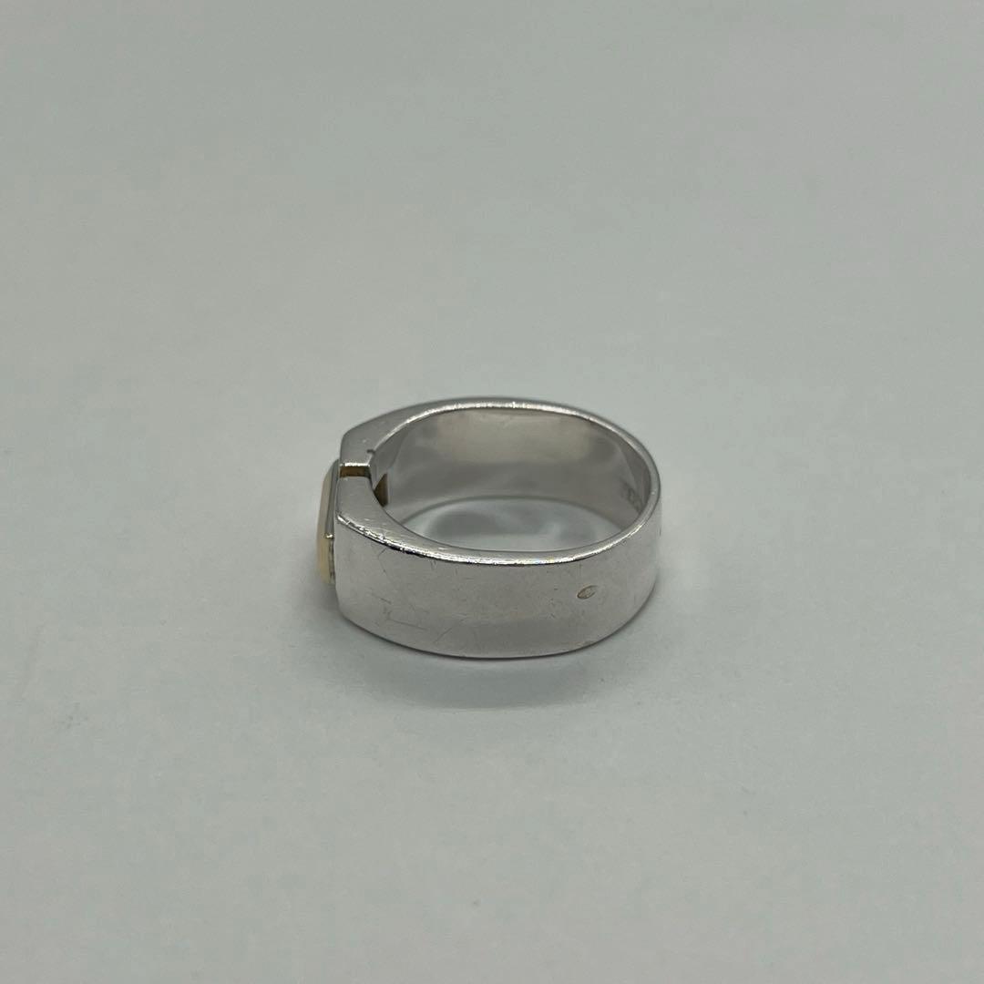 Hermes Bucket Ring Size 53 SV YG Combination