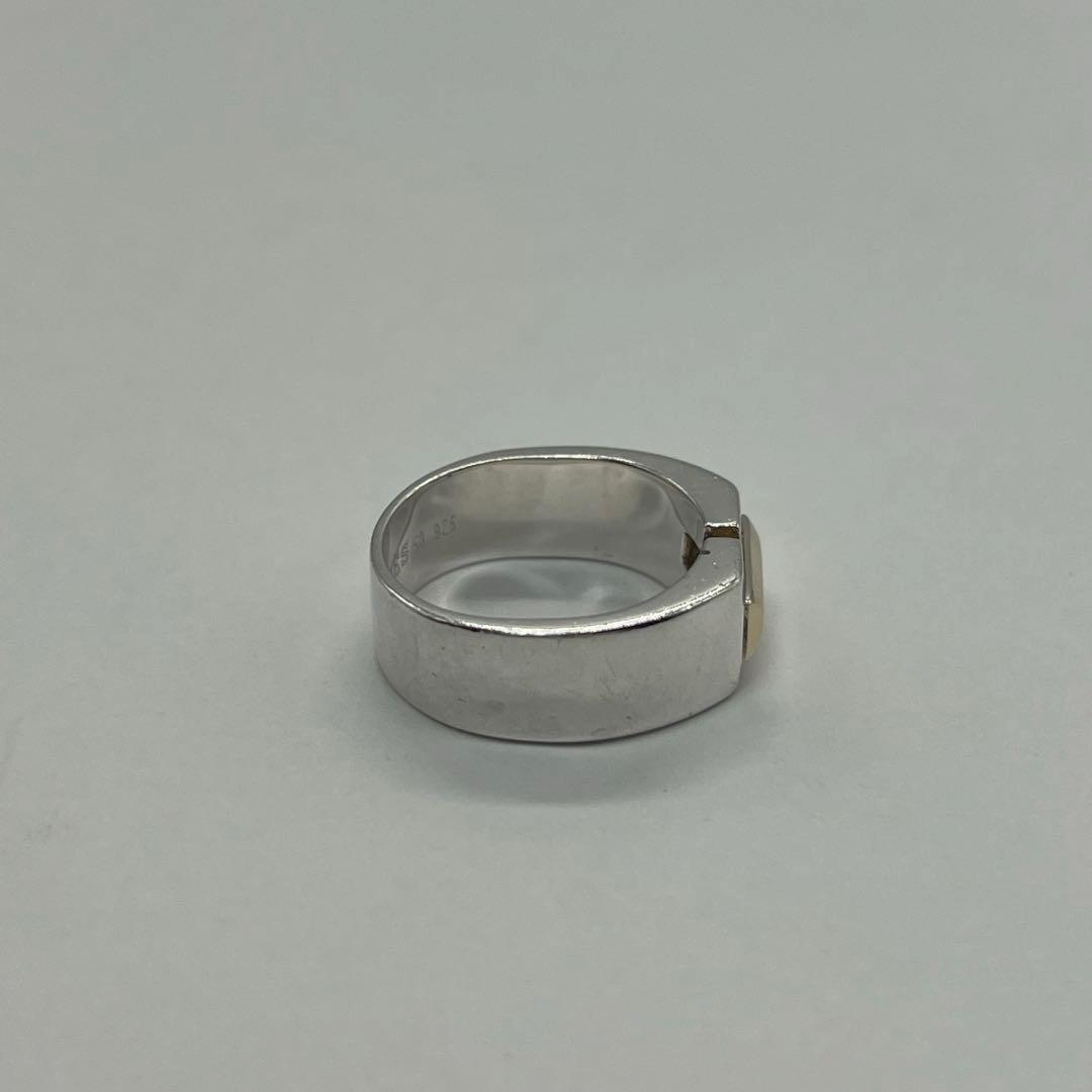 Hermes Bucket Ring Size 53 SV YG Combination