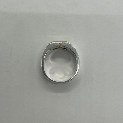 Hermes Bucket Ring Size 53 SV YG Combination