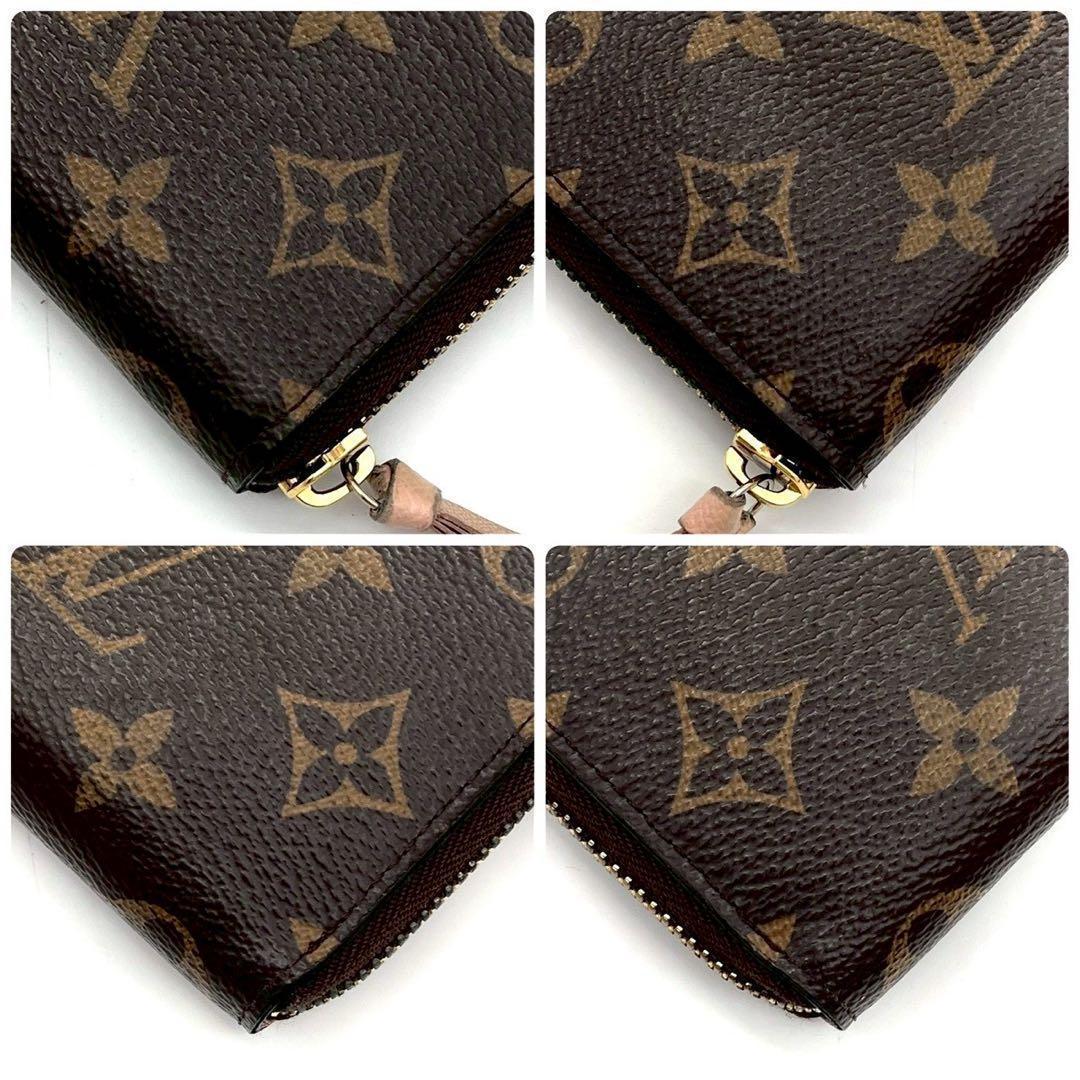 Louis Vuitton Monogram Portefeuille Clemence Rose Ballerine Wallet — view 8
