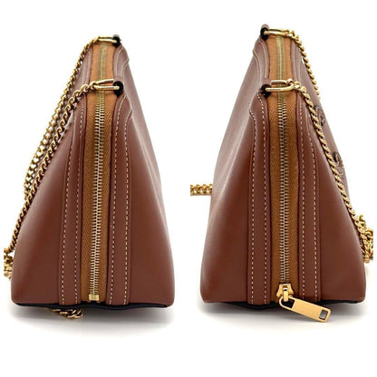 Celine Chain Shoulder Bag Clutch Cuir Leather — view 6