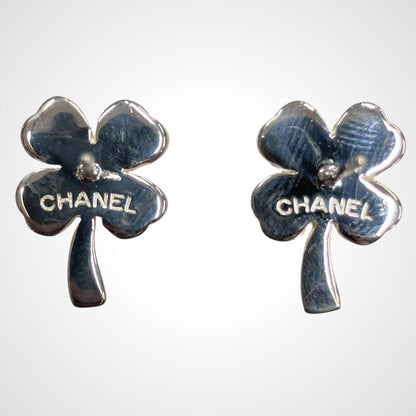 Chanel 925 Four-leaf Earrings J_212