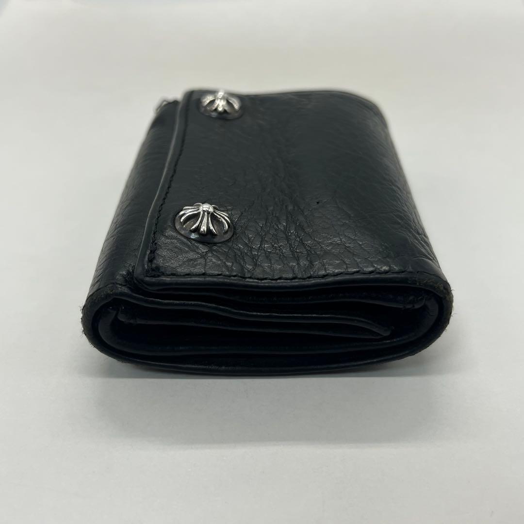 Chrome Hearts 3 Fold Wallet Cemetery Cross Patch Ball