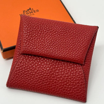 Hermes Bastia Togo Red Coin Purse