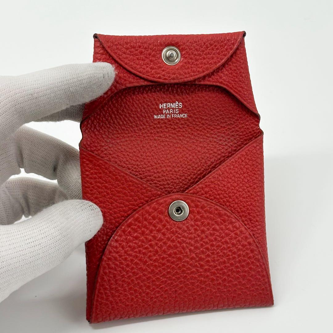 Hermes Bastia Togo Red Coin Purse