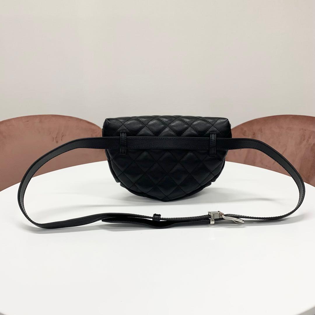 Chanel Uniform CC Logo Quilted Belt Bag Waist