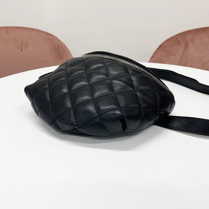 Chanel Uniform CC Logo Quilted Belt Bag Waist