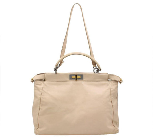 Fendi Peekaboo Large Leather Hand Handbag