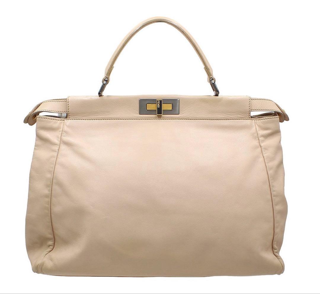Fendi Peekaboo Large Leather Hand Handbag — view 2