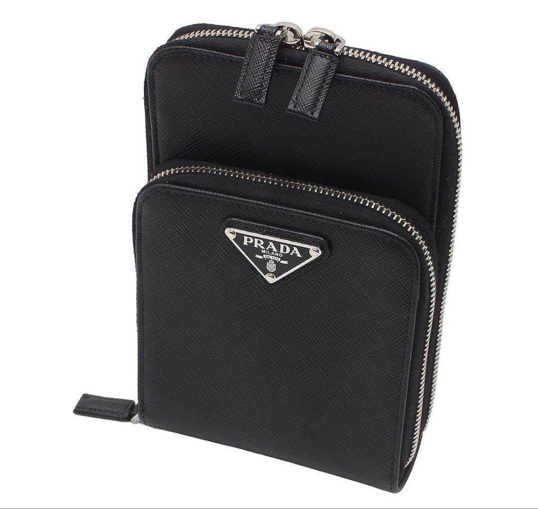Prada Saffiano Smartphone Shoulder Phone Pouch Pochette — view 4