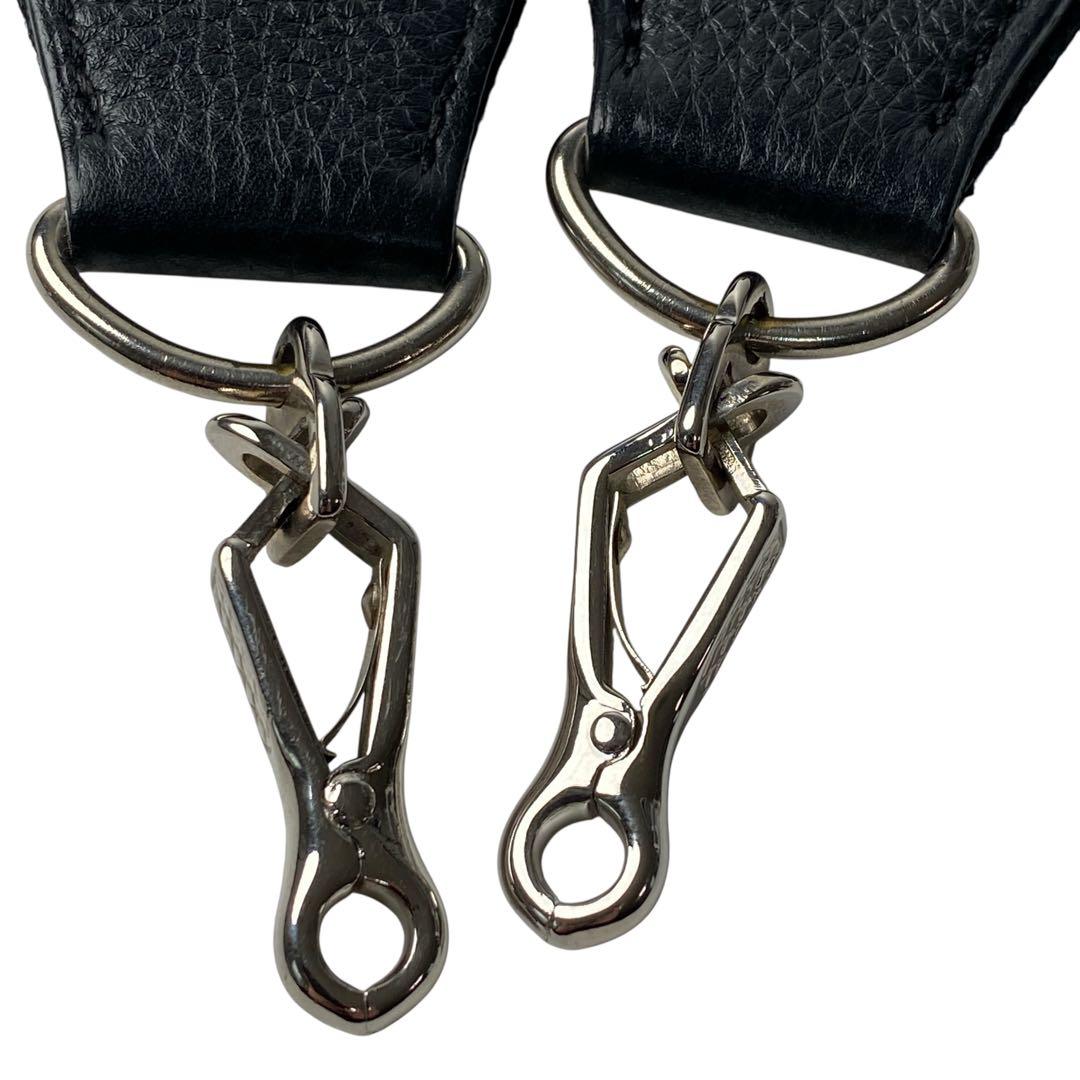 Hermes Evelyn Shoulder Strap Canvas Silver Hardware