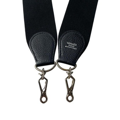 Hermes Evelyn Shoulder Strap Canvas Silver Hardware