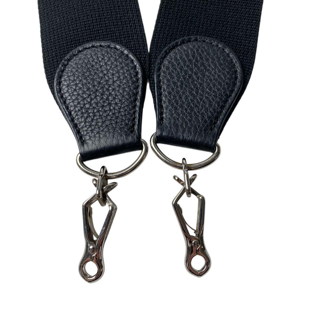 Hermes Evelyn Shoulder Strap Canvas Silver Hardware