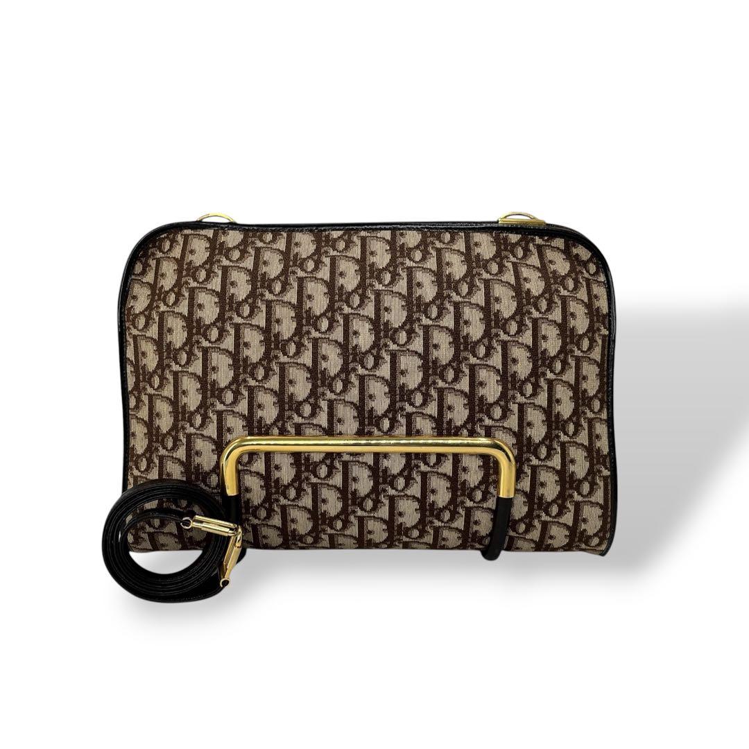 Old Dior 2-Way One Shoulder Bag Clutch Bag Trotter