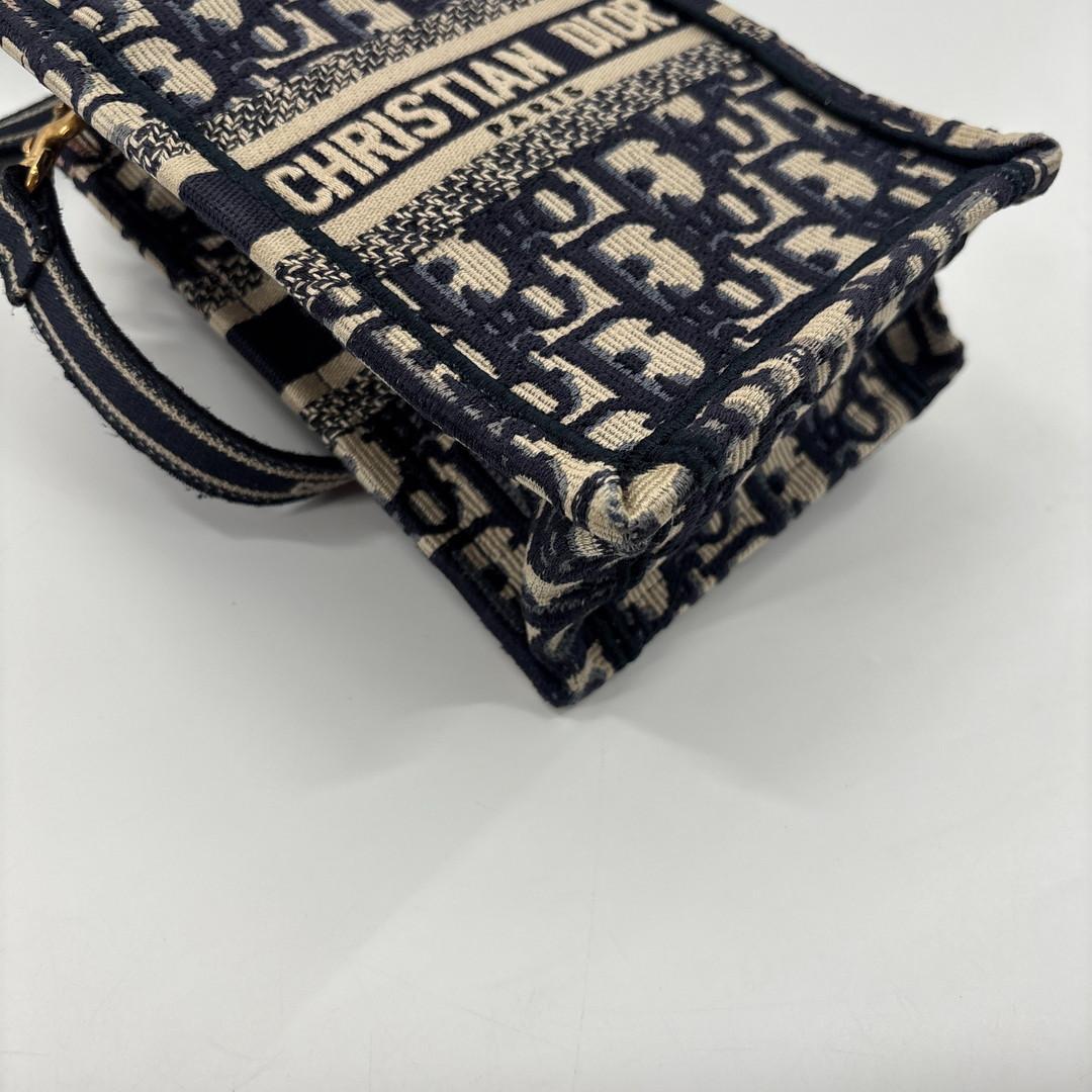 Dior Oblique Book Tote Mini Vertical Shoulder Bag — view 7