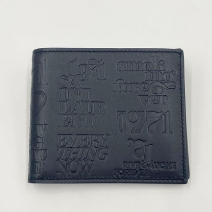 Saint Laurent By Anthony Vaccarello YSL Embossed Folded Wallet