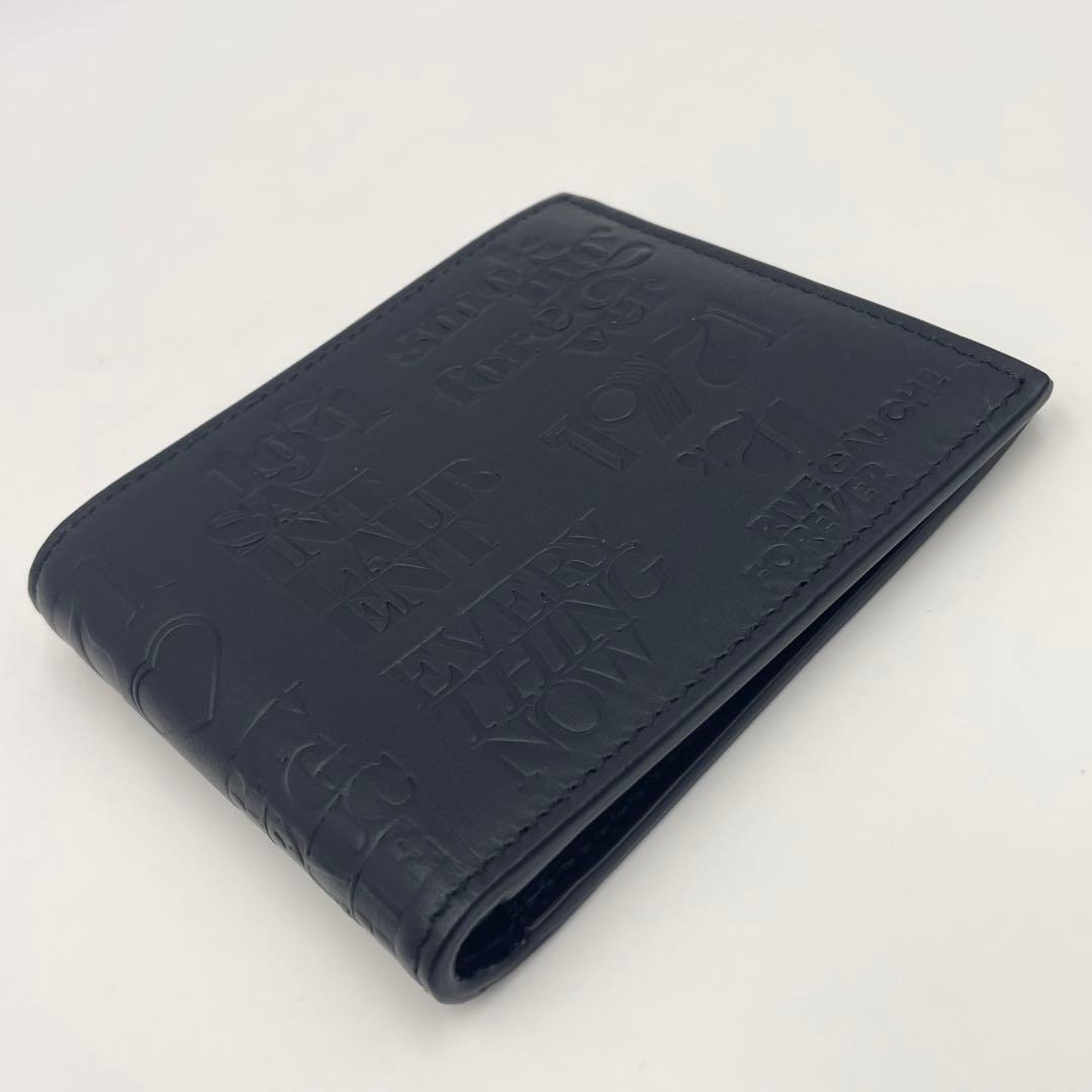 Saint Laurent By Anthony Vaccarello YSL Embossed Folded Wallet