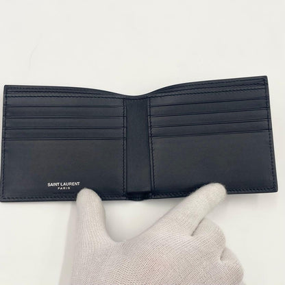 Saint Laurent By Anthony Vaccarello YSL Embossed Folded Wallet