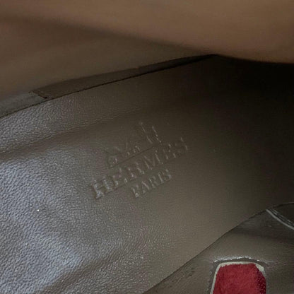 Hermes Jews Kelly Hardware Suede Short Boots Red