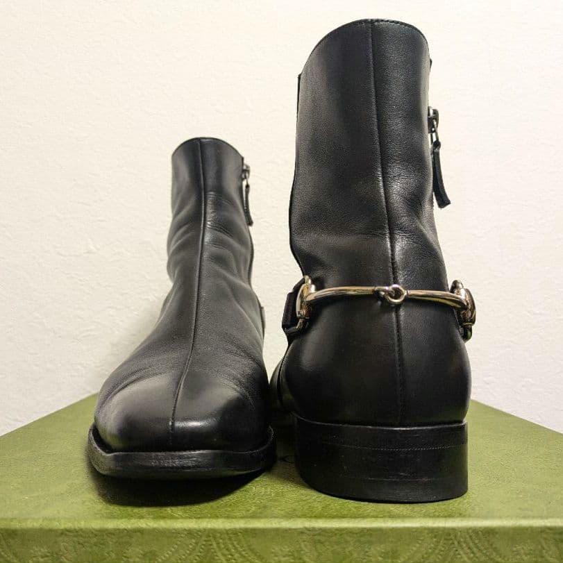 Gucci Horsebit Ankle Boots Black 41 1 2ej