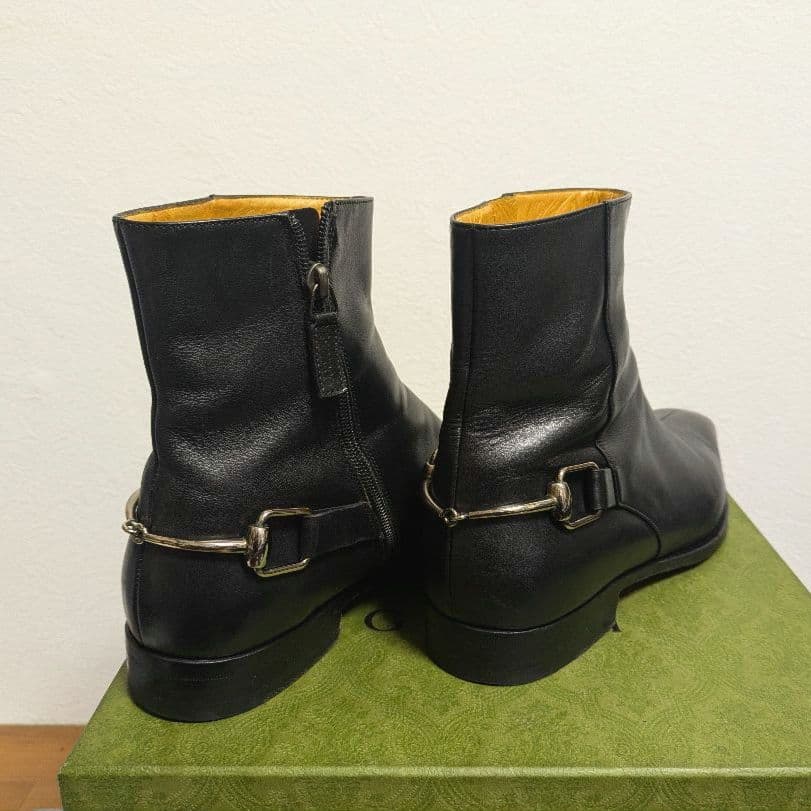 Gucci Horsebit Ankle Boots Black 41 1 2ej