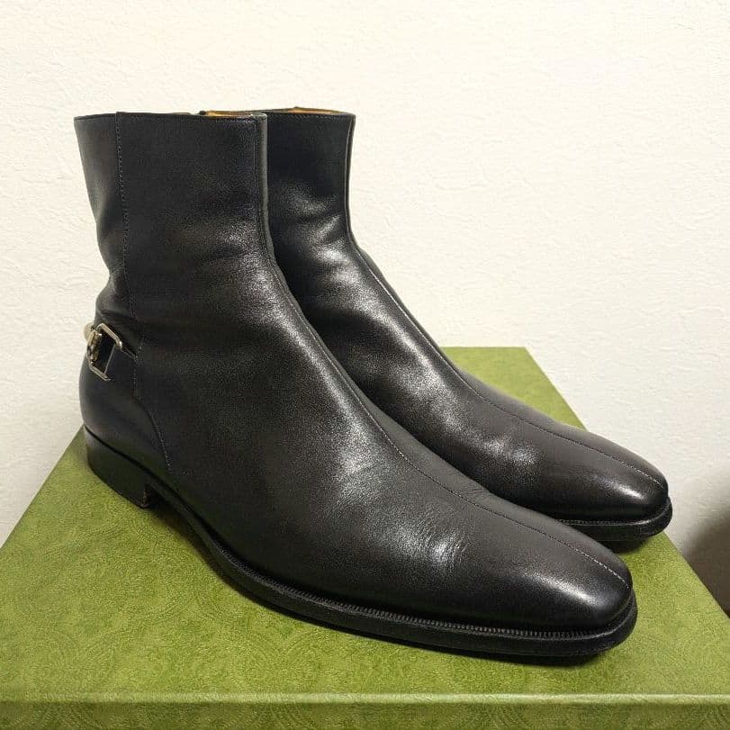 Gucci Horsebit Ankle Boots Black 41 1 2ej
