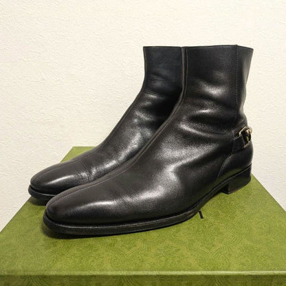 Gucci Horsebit Ankle Boots Black 41 1 2ej