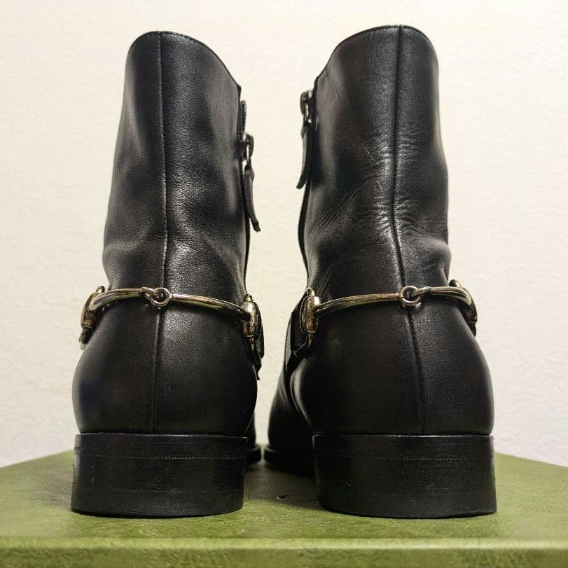 Gucci Horsebit Ankle Boots Black 41 1 2ej