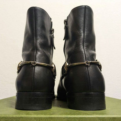 Gucci Horsebit Ankle Boots Black 41 1 2ej