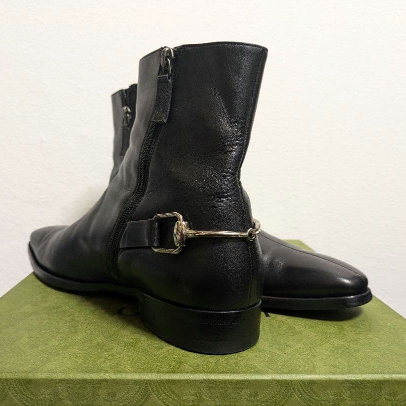Gucci Horsebit Ankle Boots Black 41 1 2ej