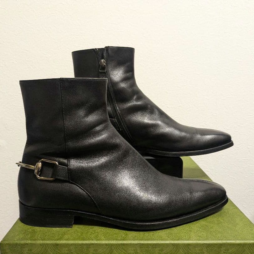 Gucci Horsebit Ankle Boots Black 41 1 2ej