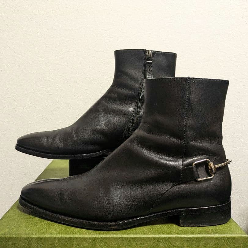 Gucci Horsebit Ankle Boots Black 41 1 2ej