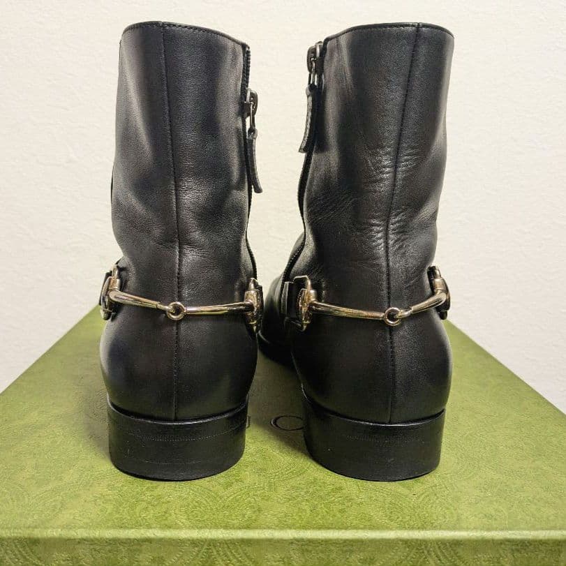 Gucci Horsebit Ankle Boots Black 41 1 2ej