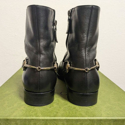 Gucci Horsebit Ankle Boots Black 41 1 2ej