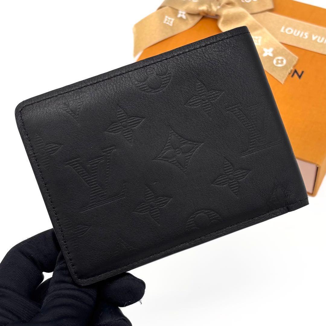Louis Vuitton Monogram Shadow Portefeuille Multiple Bifold Wallet — view 2