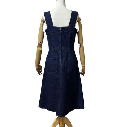 Gucci Lace Up Denim Dress 42 — view 3