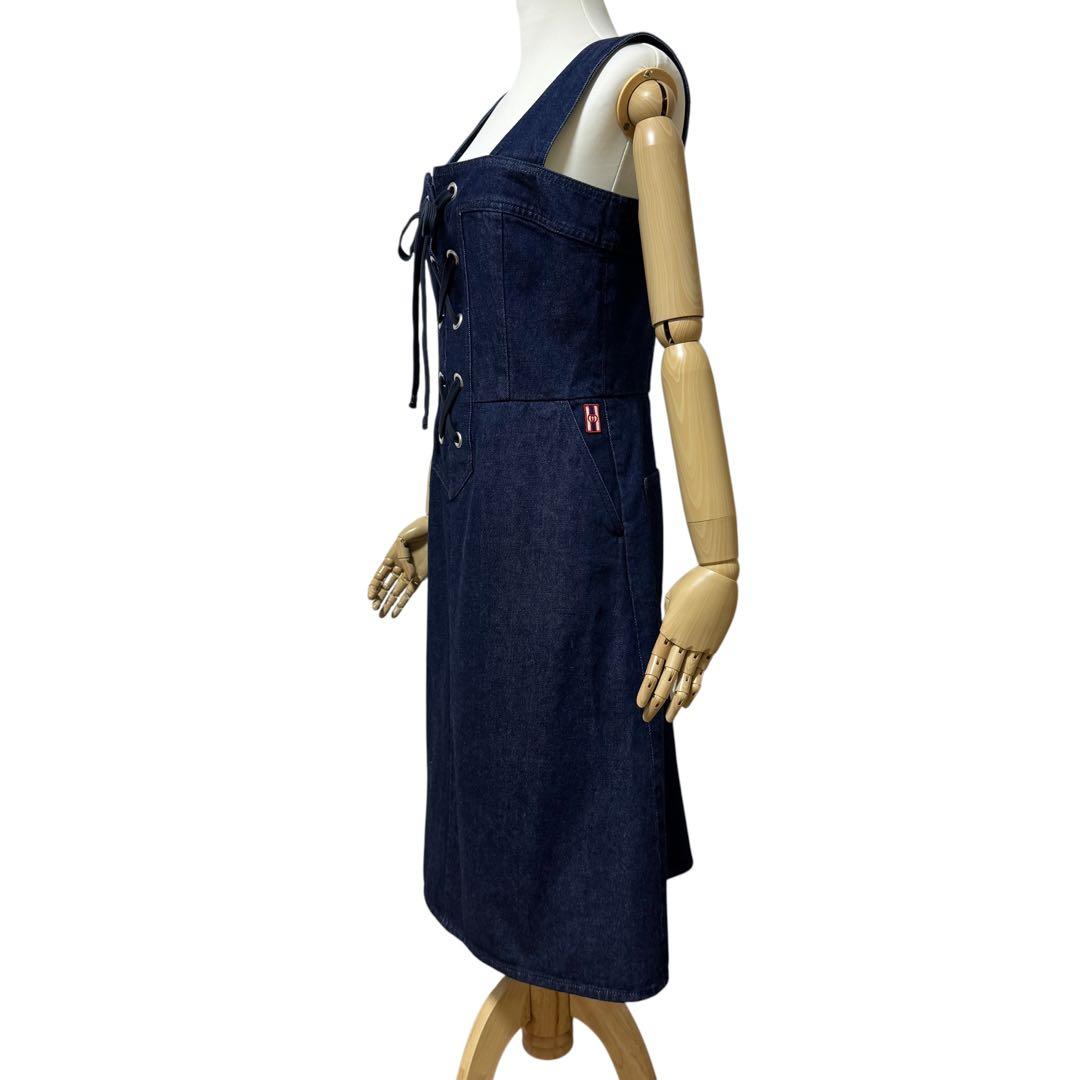 Gucci Lace Up Denim Dress 42 — view 4