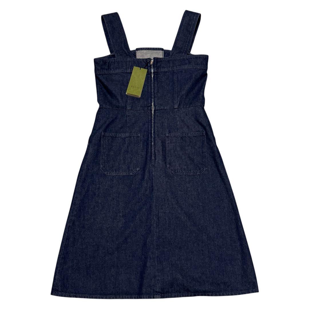 Gucci Lace Up Denim Dress 42 — view 7