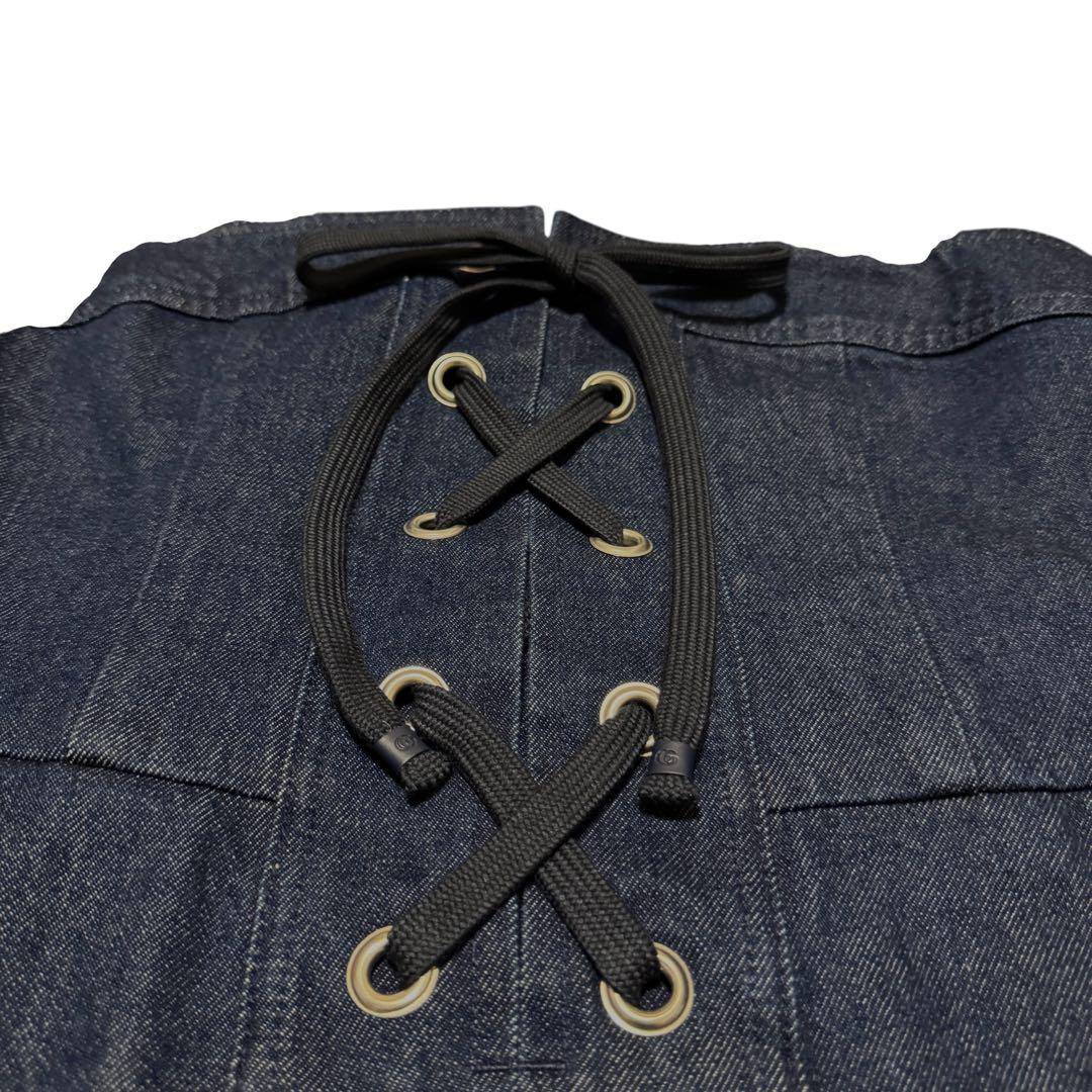 Gucci Lace Up Denim Dress 42 — view 8