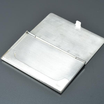 ◇gucci Old Gucci Business Card Case Silver With Silver Box