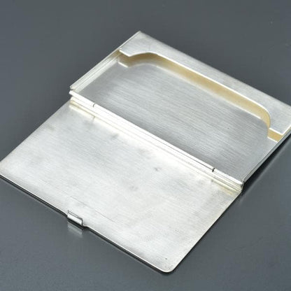 ◇gucci Old Gucci Business Card Case Silver With Silver Box